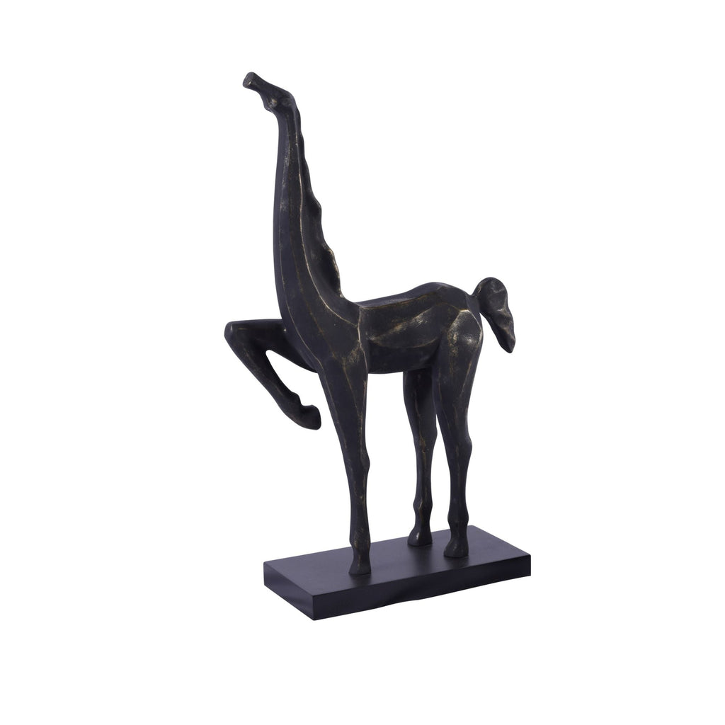 Hoof Up Horse Sculpture Copper Black Large
