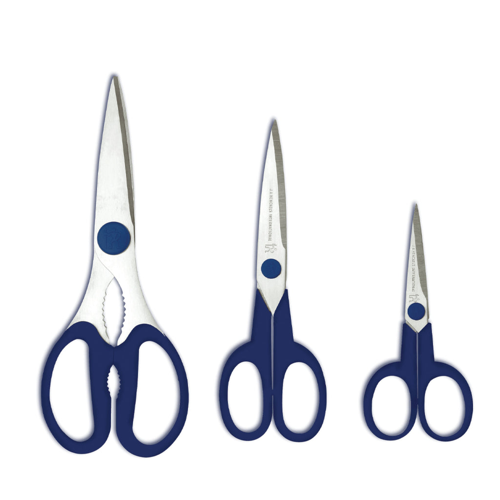 3-Piece Multi-Purpose Scissors Set, Blue