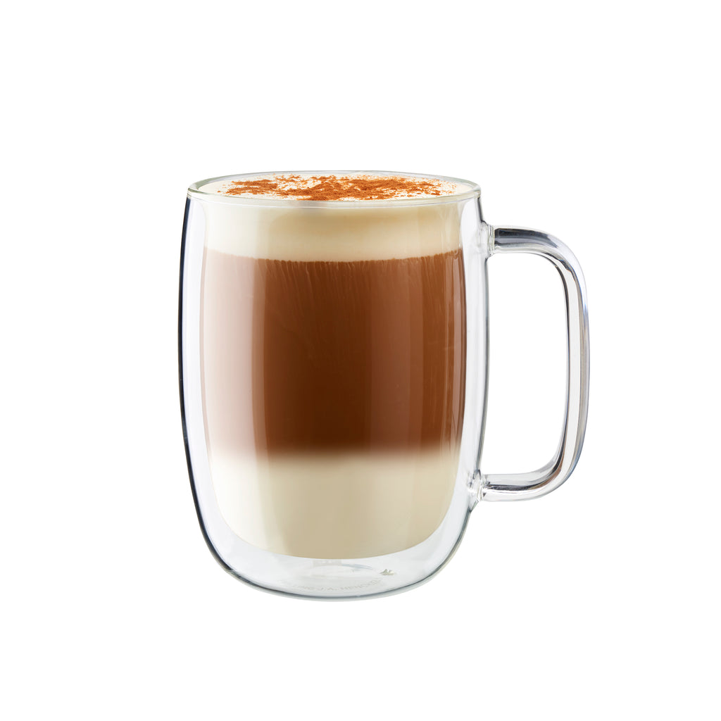 Latte Glass Mug, 15Oz., 450Ml 2-Piece