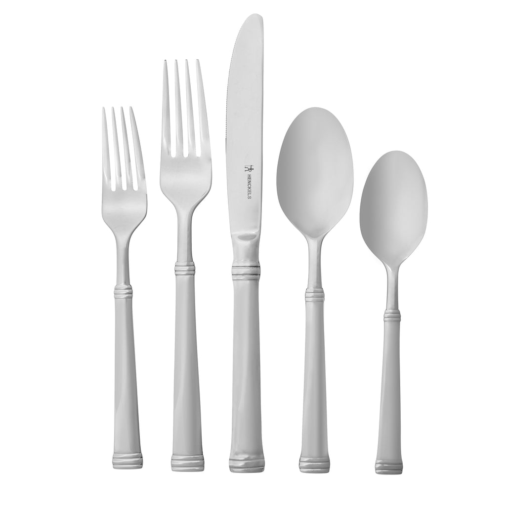 Plaza 65-Piece 18/10 Stainless Steel Flatware Set