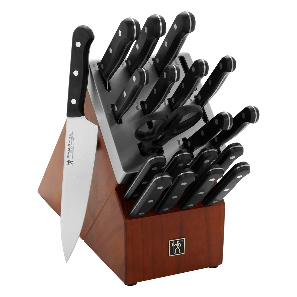 20-Piece Self-Sharpening Knife Block Set Solution Solution