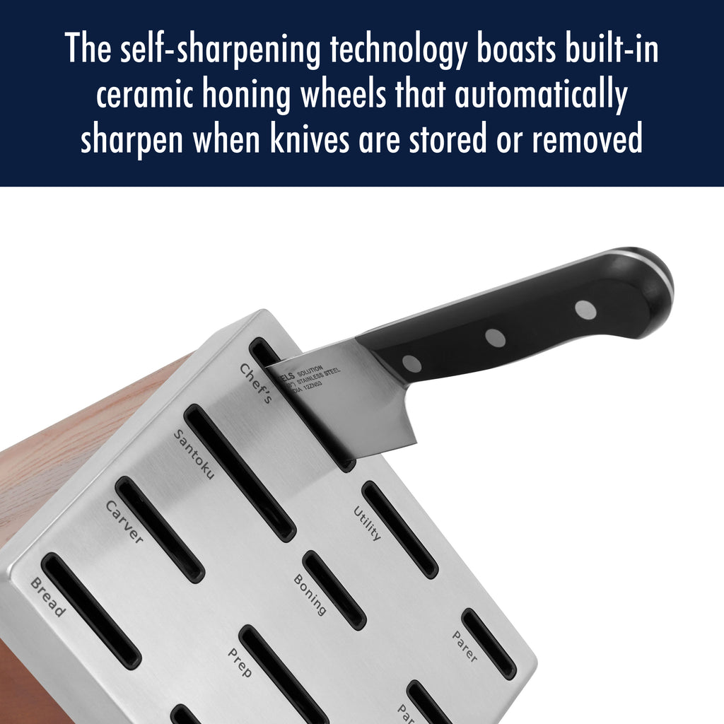 20-Piece Self-Sharpening Knife Block Set Solution Solution