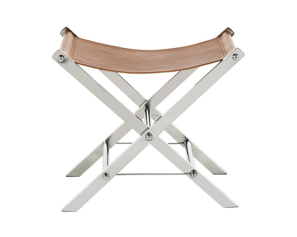 Ryder Stool - Stainless Steel - Tan