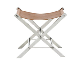 Ryder Stool - Stainless Steel - Tan