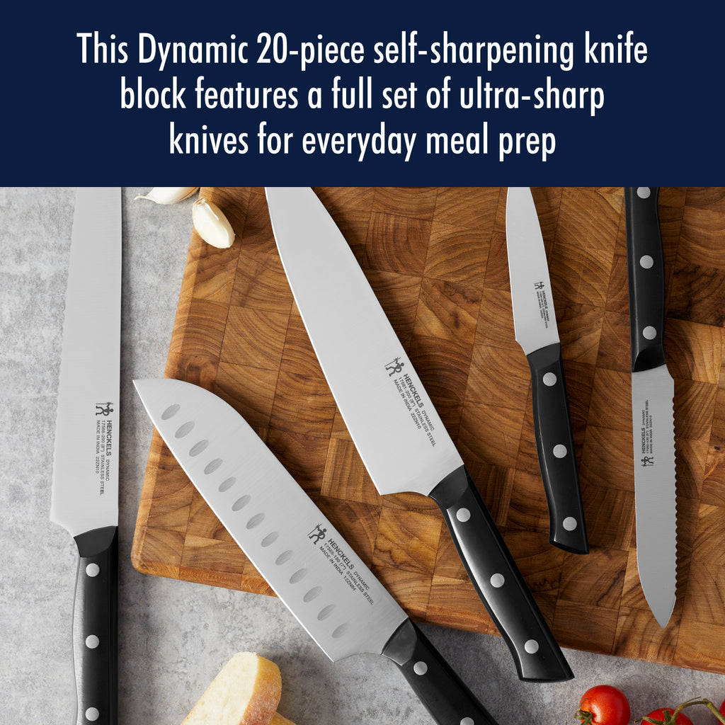 20-Piece Self-Sharpening Knife Block Set Dynamic Dynamic