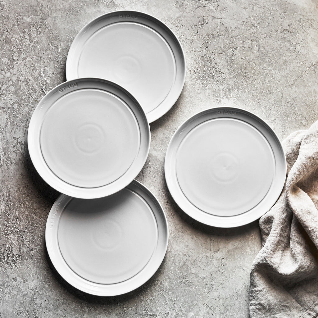 9" Salad Plate Set (4-Pc) - White