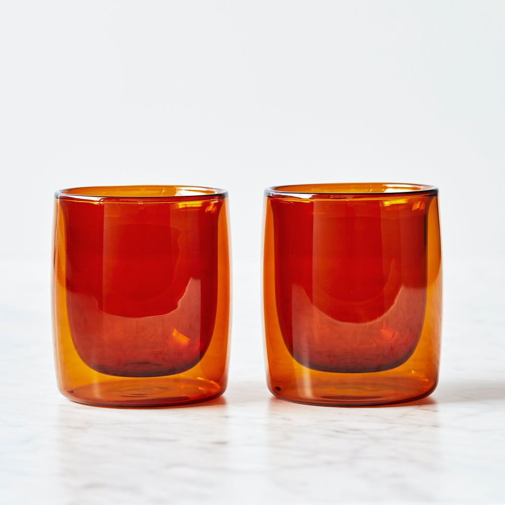 Tumbler Glass, Amber 9Oz., 266Ml 2-Piece