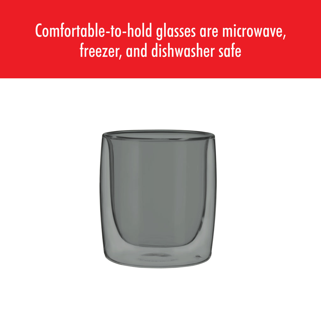 Tumbler Glass, Smoke Grey 9Oz., 266Ml 2-Piece