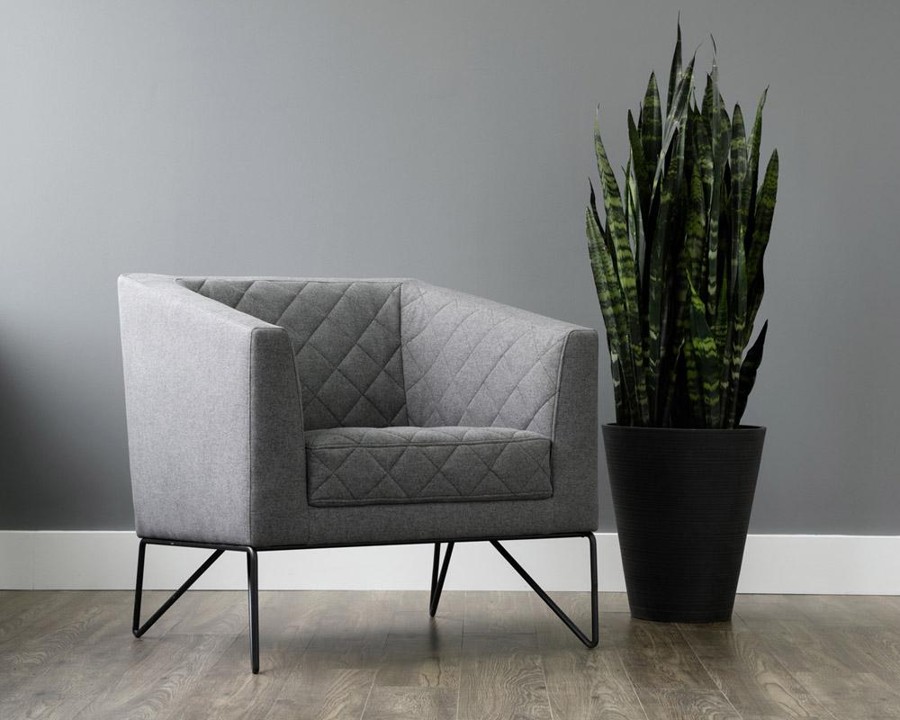 Princeton Lounge Chair - Dark Grey