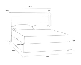 Emmit Bed - King - Quarry