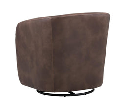 Dax Swivel Lounge Chair - Havana Dark Brown