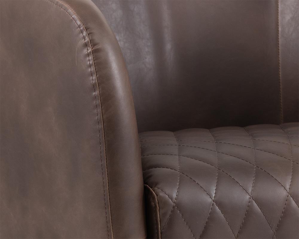 Dax Swivel Lounge Chair - Havana Dark Brown