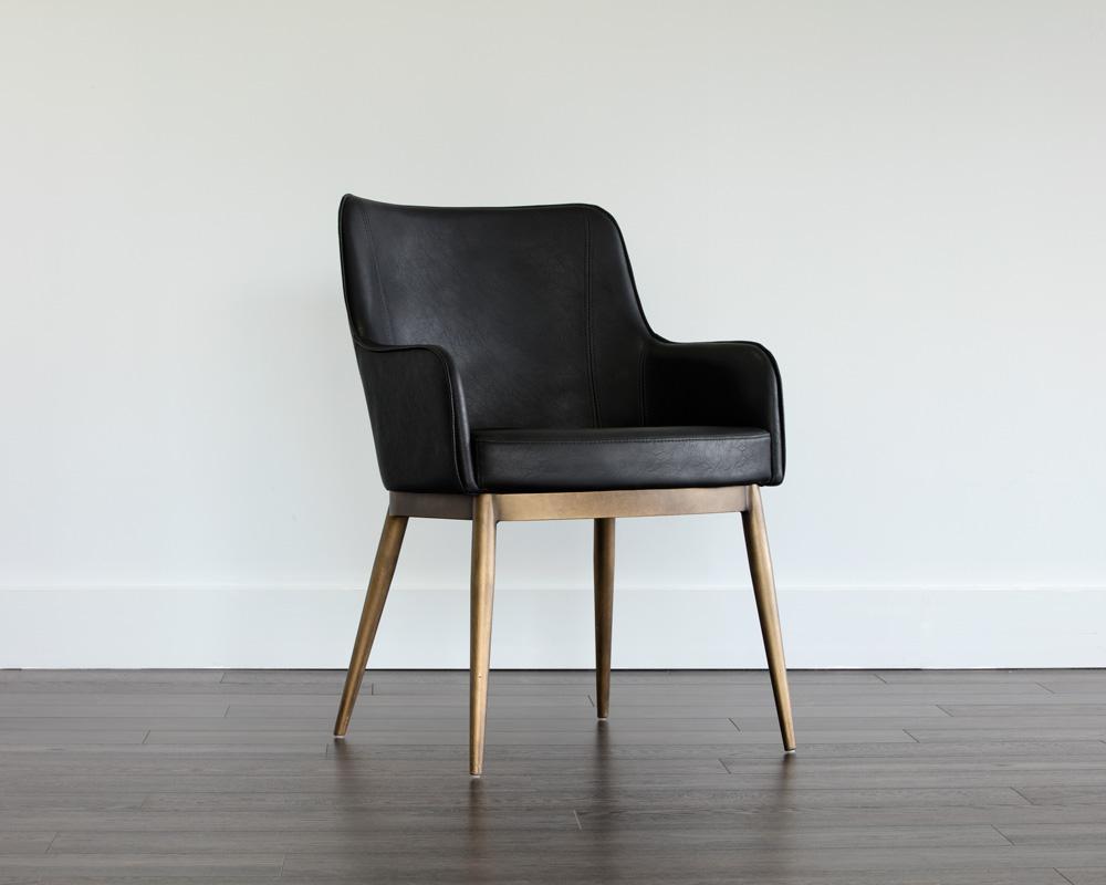 Franklin Dining Armchair - Vintage Black