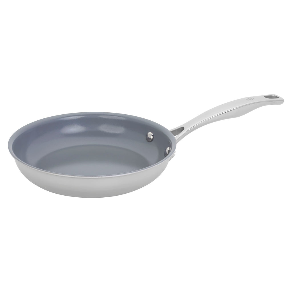 8" Stainless Steel Ceramic Nonstick Fry Pan