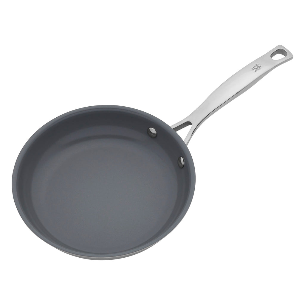 8" Stainless Steel Ceramic Nonstick Fry Pan