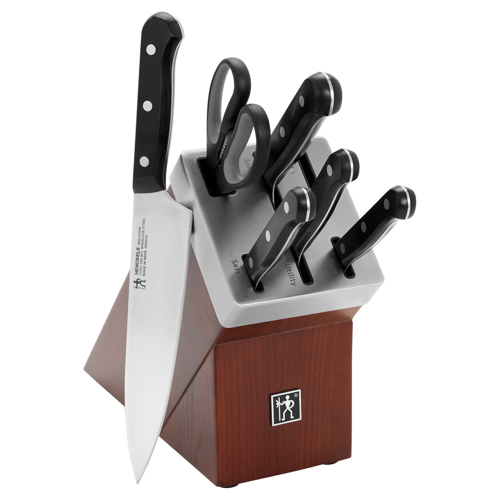 7-Piece Self-Sharpening Knife Block Set Solution