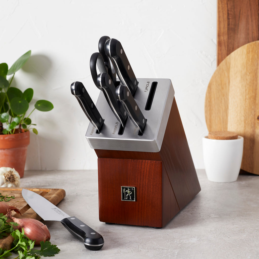 7-Piece Self-Sharpening Knife Block Set Solution