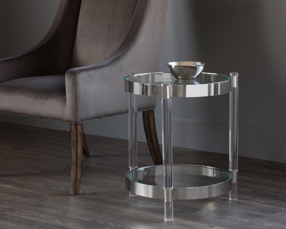 York Side Table - Stainless Steel