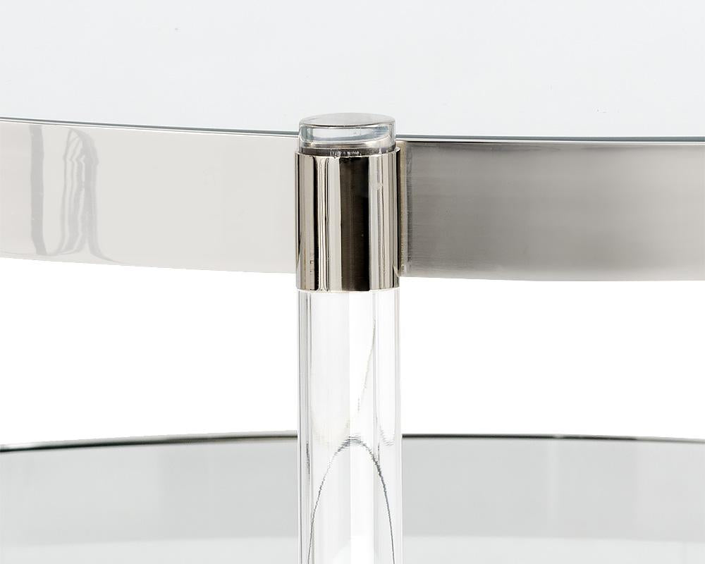 York Side Table - Stainless Steel