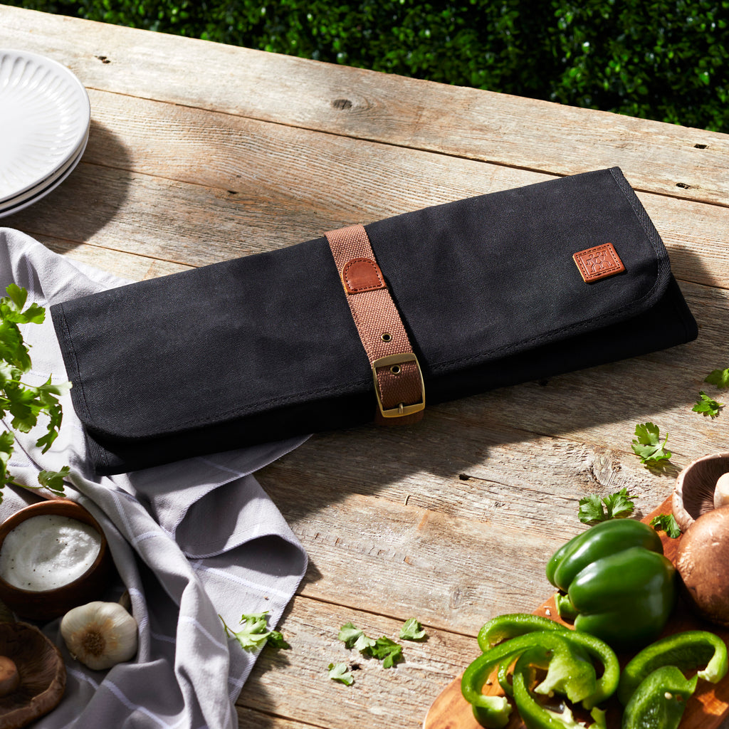 Chef's Tool Wrap - Black Waxed Canvas