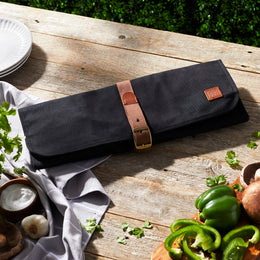 Chef's Tool Wrap - Black Waxed Canvas