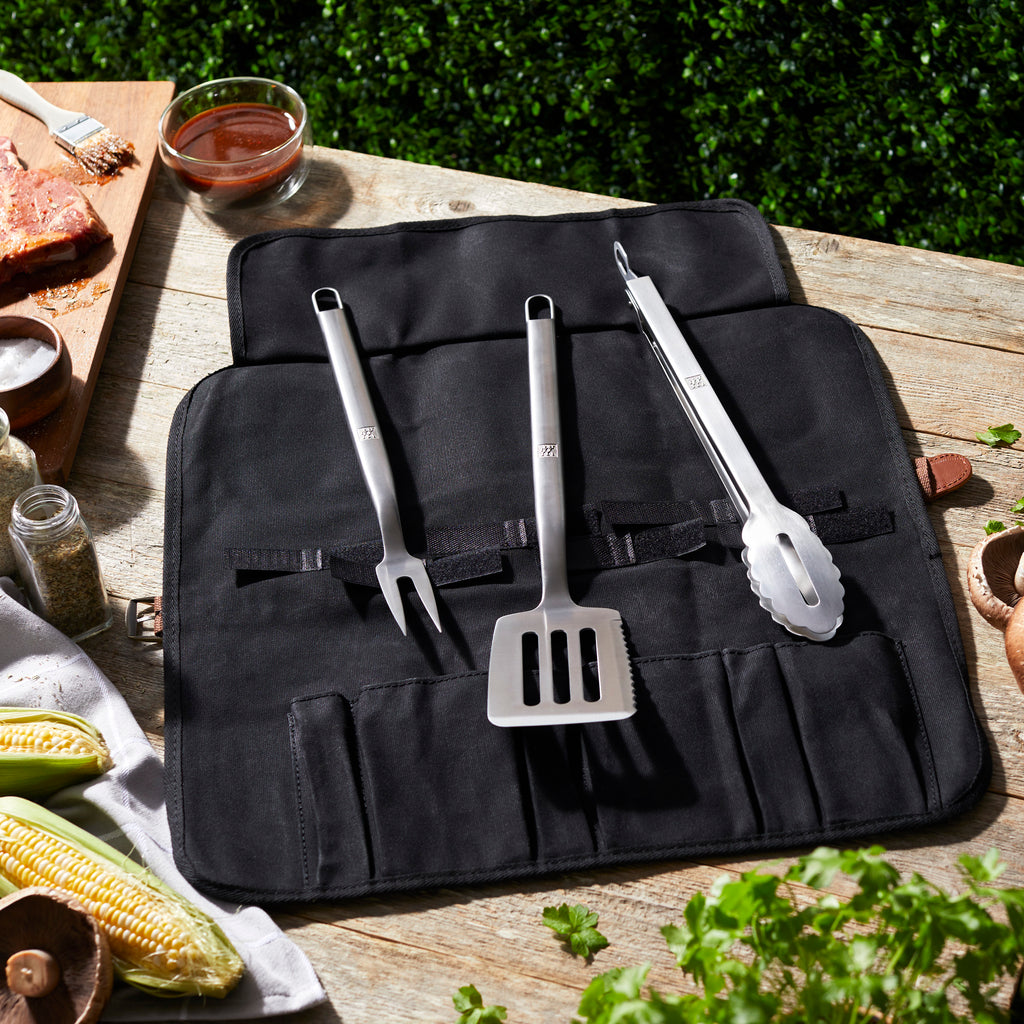 4-Piece Stainless Steel Grill Tool Set