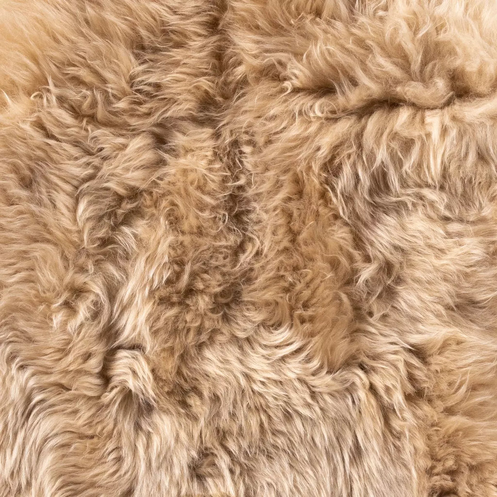 Lalo Lambskin Throw, Beige Lambskin by Four Hands