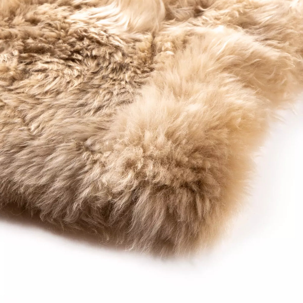 Lalo Lambskin Throw, Beige Lambskin by Four Hands