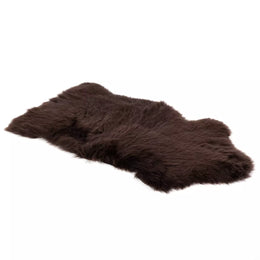 Lalo Lambskin Throw, Chocolate Lambskin