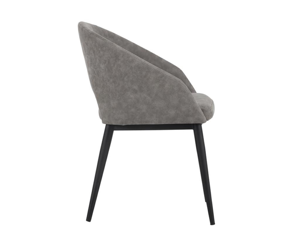 Thatcher Dining Armchair - Black - Antique Grey