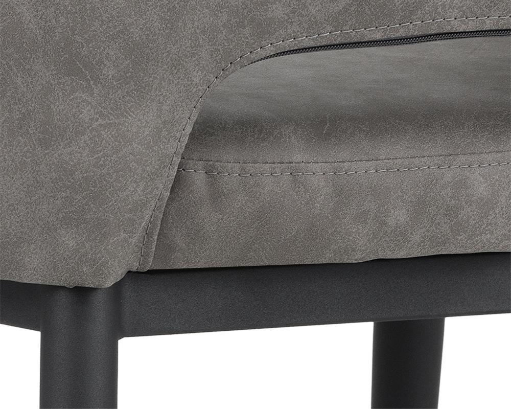 Thatcher Dining Armchair - Black - Antique Grey