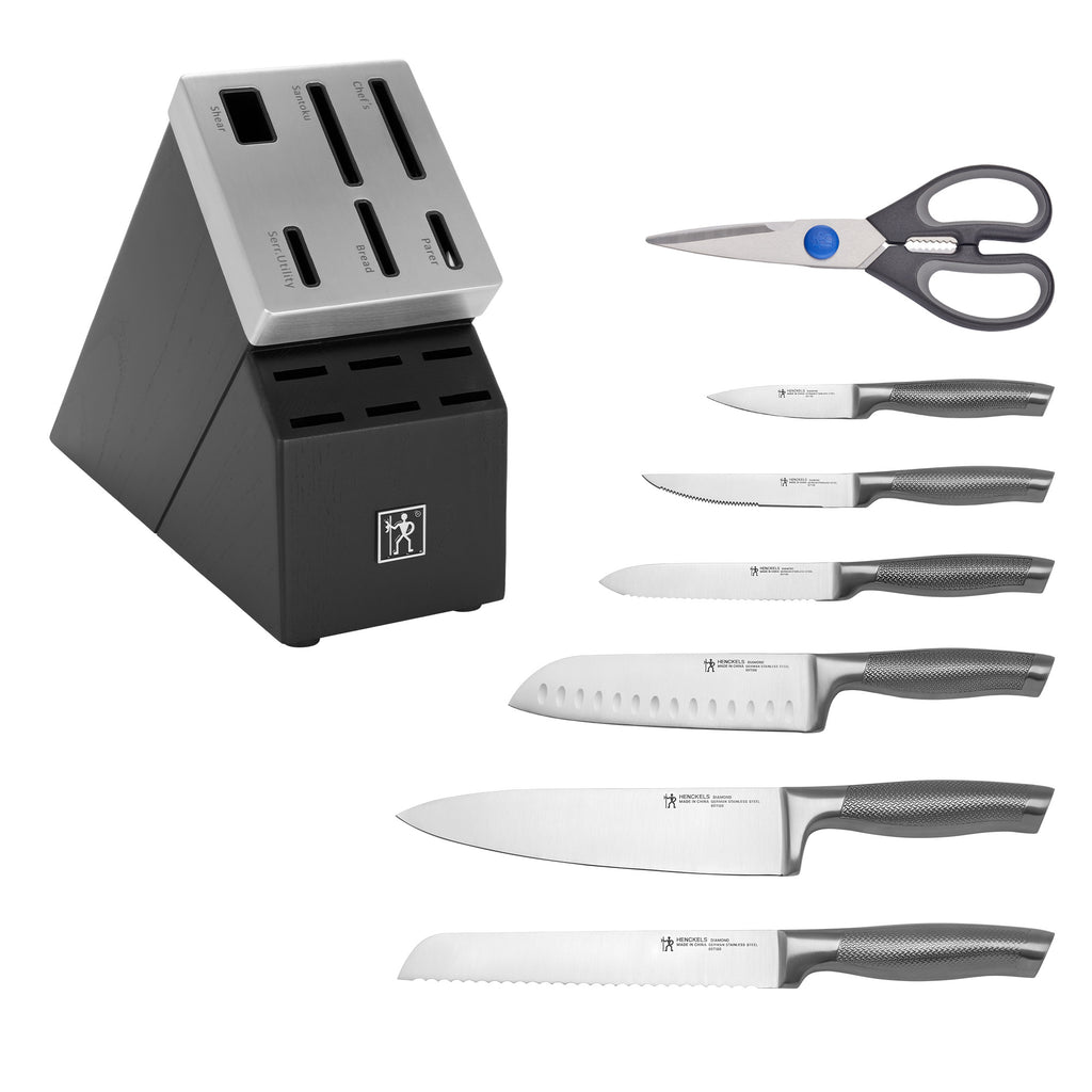 13-Piece. Self-Sharpening Knife Block Set Diamond