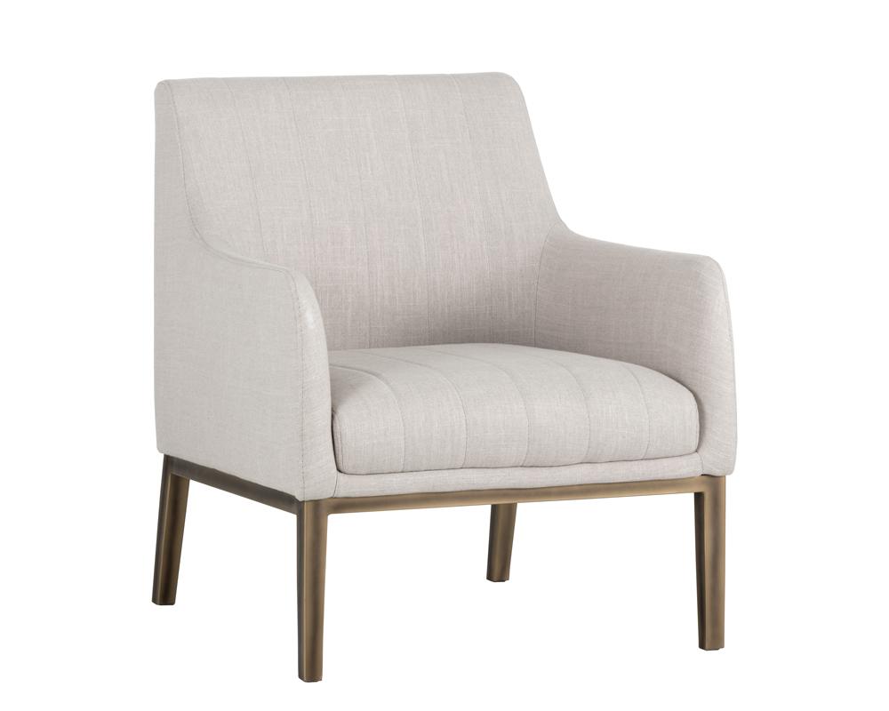 Wolfe Lounge Chair - Beige Linen