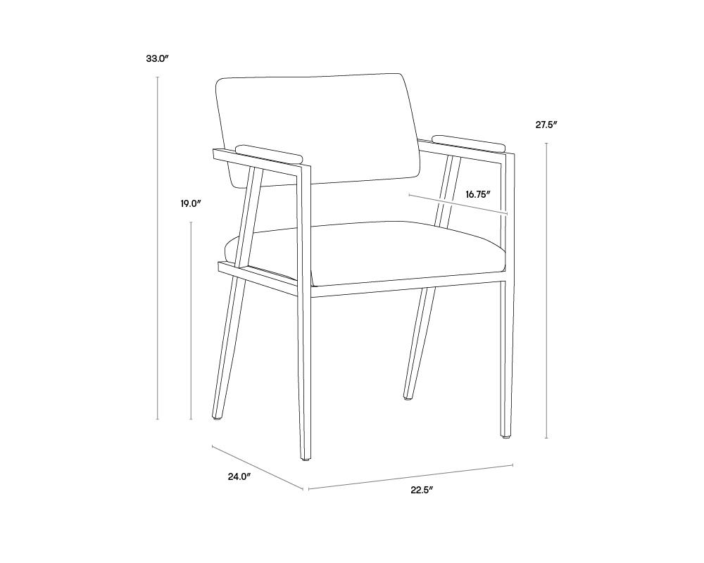 Ventouz Dining Armchair - Beige Linen