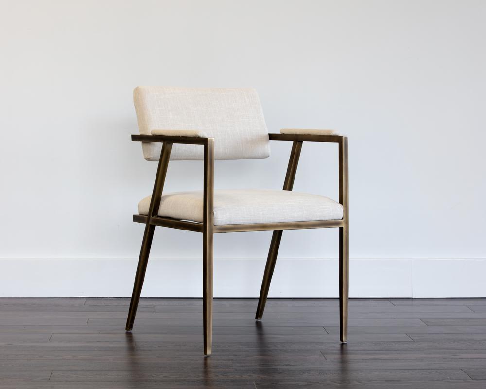 Ventouz Dining Armchair - Beige Linen