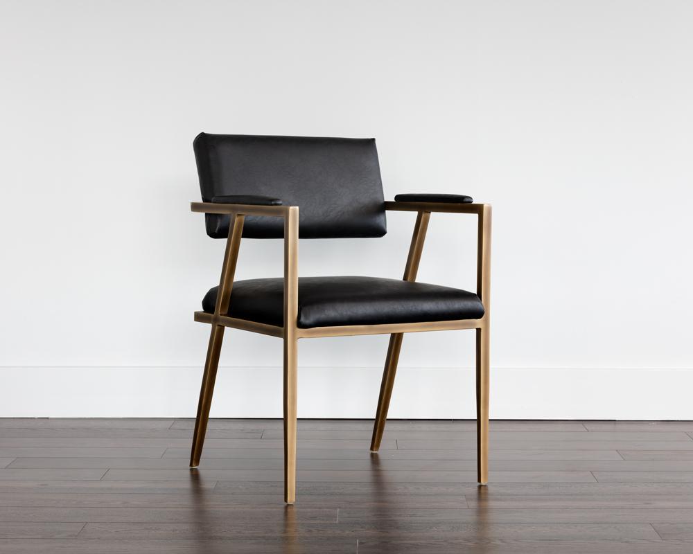 Ventouz Dining Armchair - Vintage Black