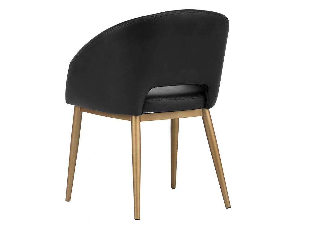 Thatcher Dining Armchair - Champagne Gold - Onyx