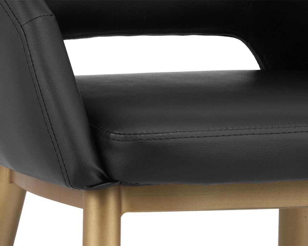 Thatcher Dining Armchair - Champagne Gold - Onyx