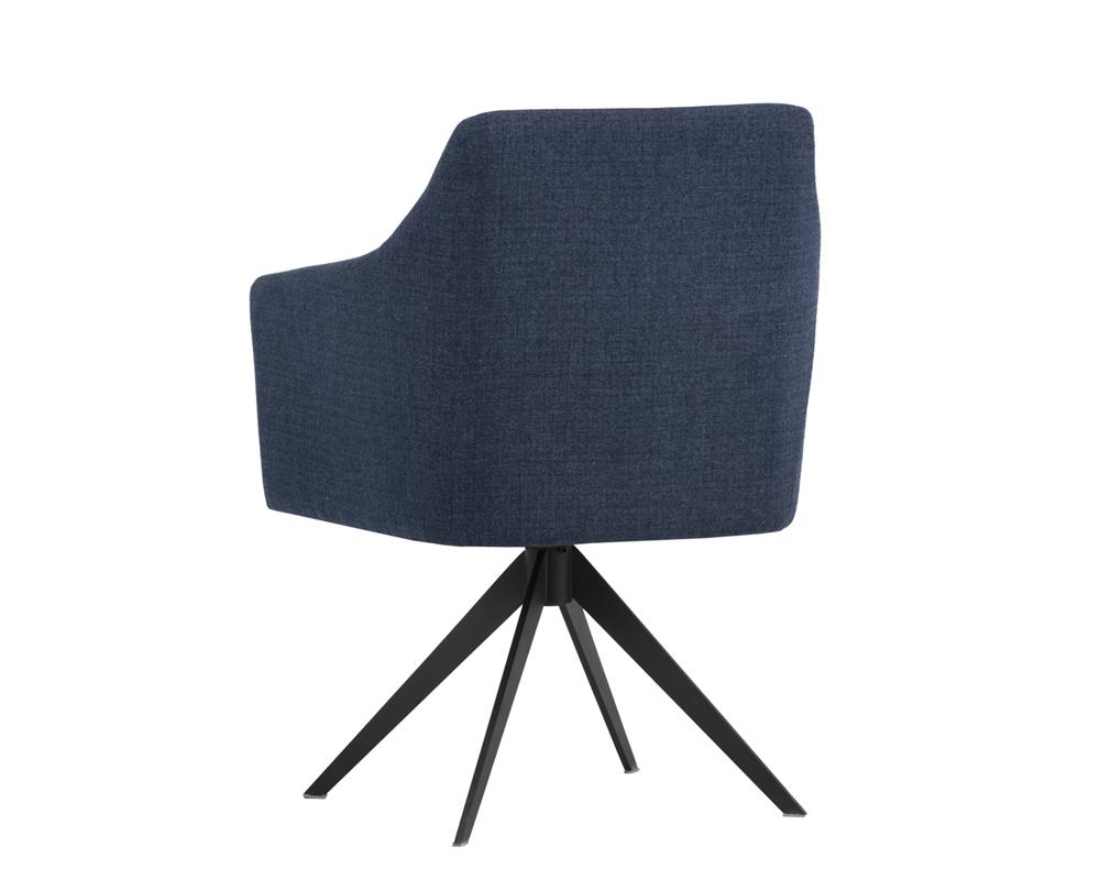 Sydney Swivel Dining Armchair - Midnight Blue