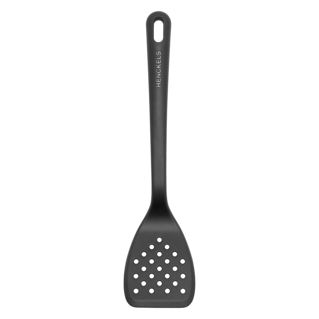 Fry Pan Turner, Silicone Onyx