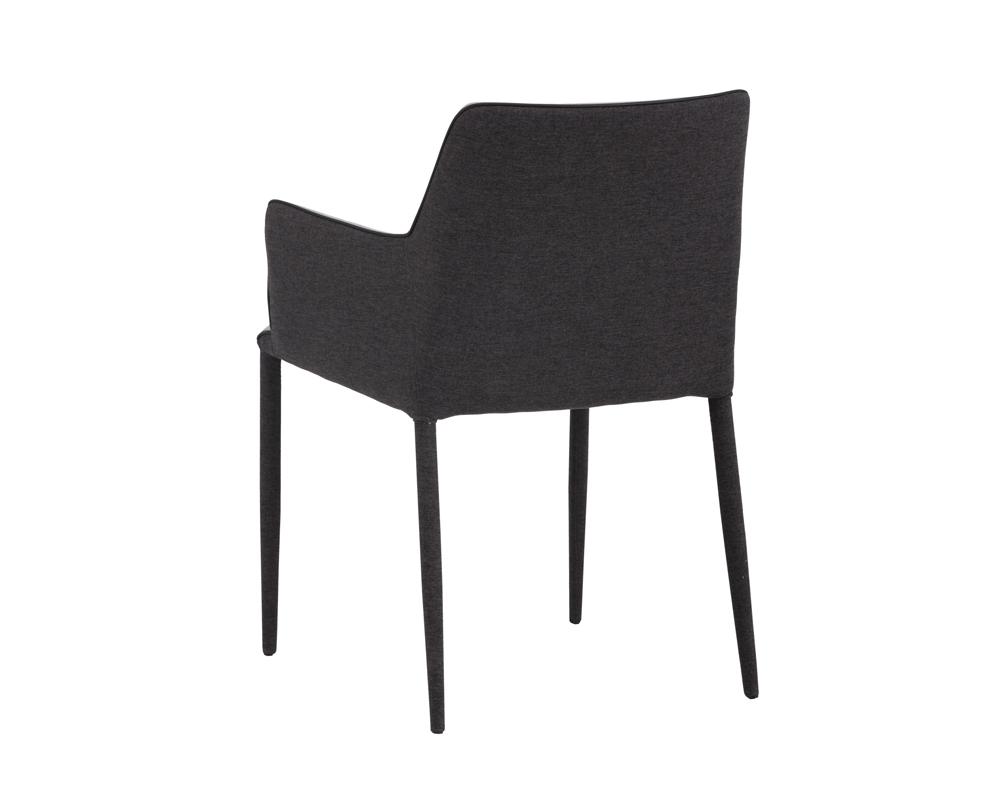 Renee Dining Armchair - Armour Grey / Dark Slate