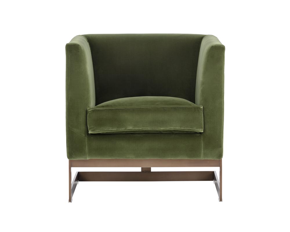 Soho Armchair - Antique Brass - Giotto Olive