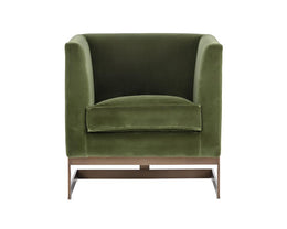 Soho Armchair - Antique Brass - Giotto Olive