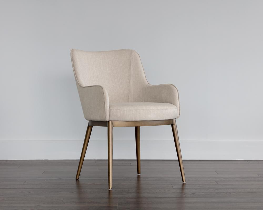 Franklin Dining Armchair - Beige Linen