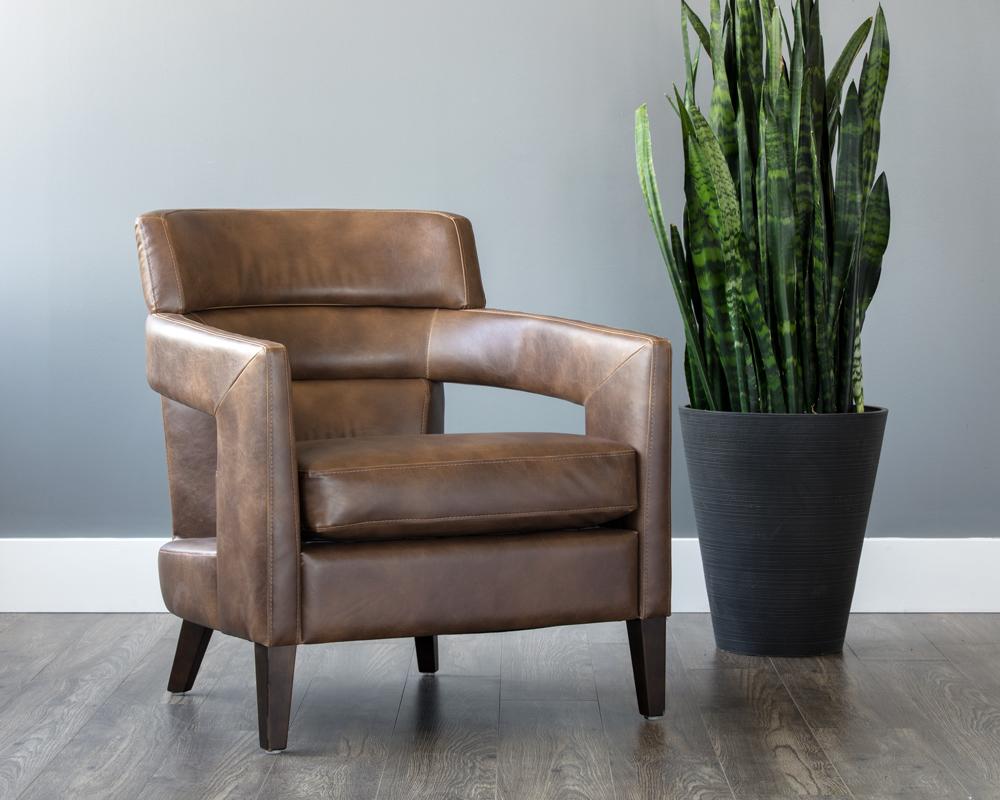 Bloor Lounge Chair - Havana Dark Brown