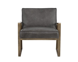 Kristoffer Lounge Chair - Vintage Steel Grey Leather