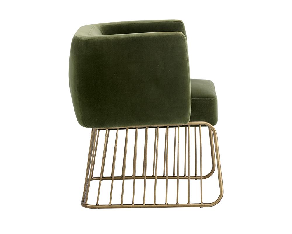 Gala Dining Armchair - Forest Green