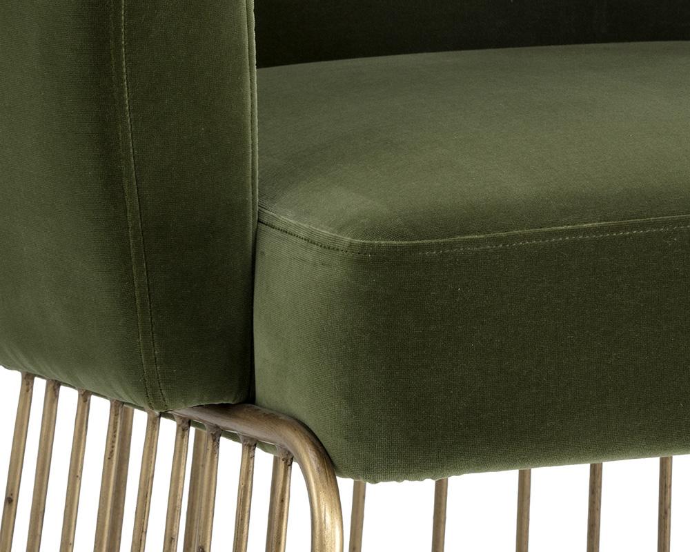 Gala Dining Armchair - Forest Green