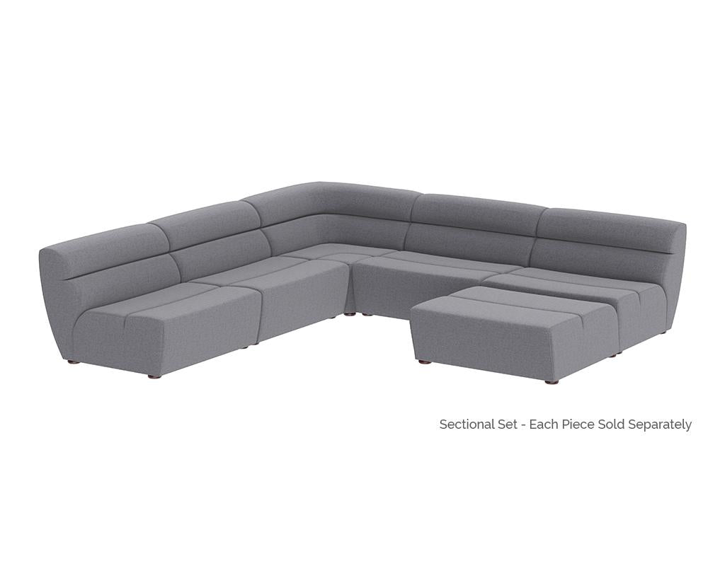 Cornell Modular - Ottoman - Polo Club Kohl Grey