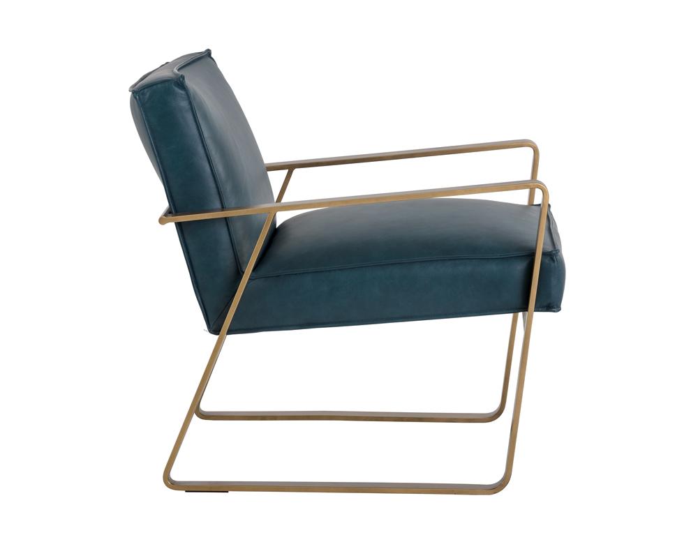 Kristoffer Lounge Chair - Vintage Peacock Leather